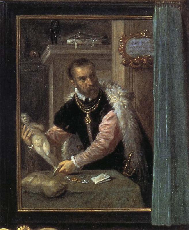 David Teniers Details of Archduke Leopold Wihelm's Galleries at Brussels